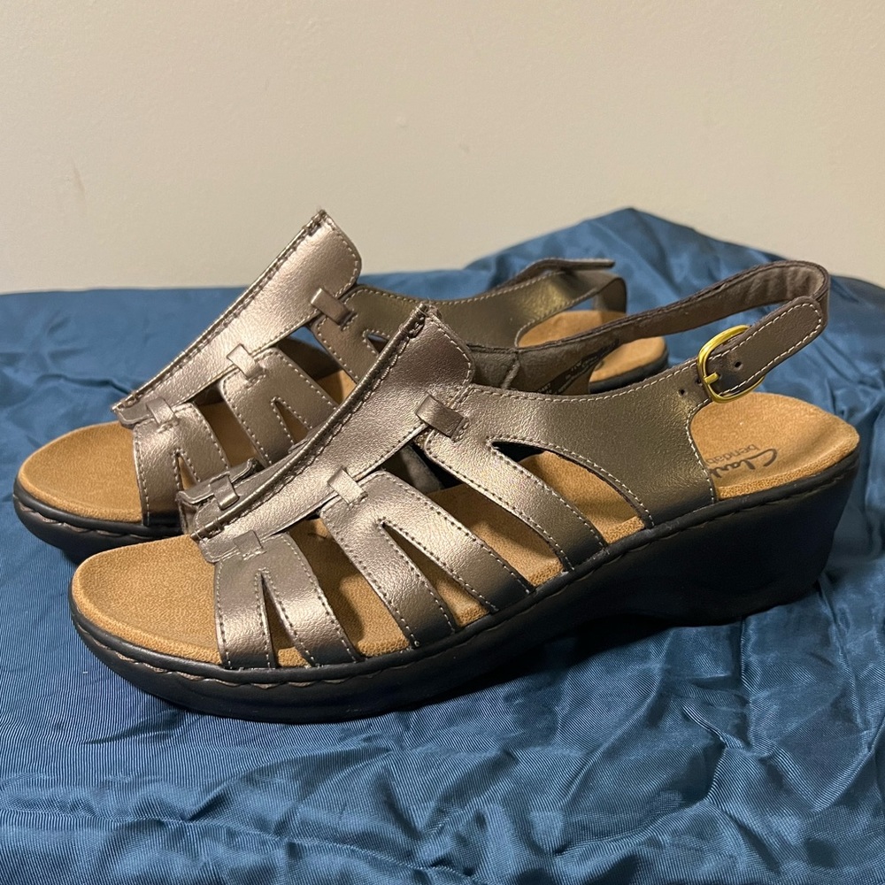 Clarks wedge sandals